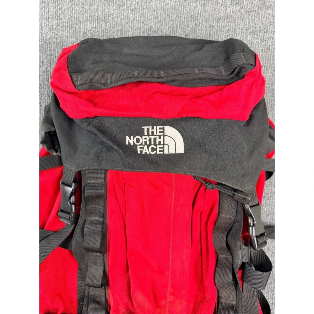 Vintage North Face Patrol‎ Pack Backpack Red Black Hiking Travel Nylon Bag